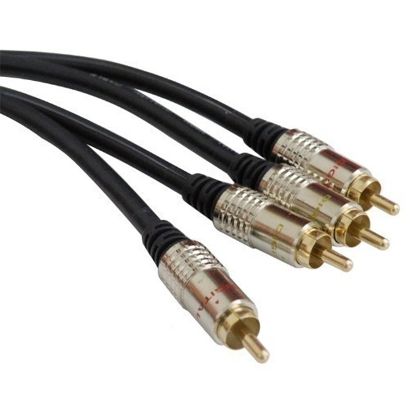 CONEXION AUDIO 2 RCA M/2 RCA M 5MTS PROFESIONAL   