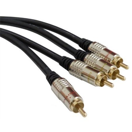 CONEXION AUDIO 2 RCA M/2 RCA M 5MTS PROFESIONAL   