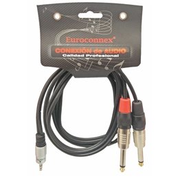 CONEXION AUDIO 3,5 ST M/2X6,35 M M 1,5M PROFESIONA