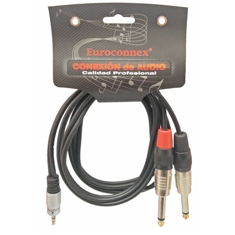 CONEXION AUDIO 3,5 ST M/2X6,35 M M 1,5M PROFESIONA