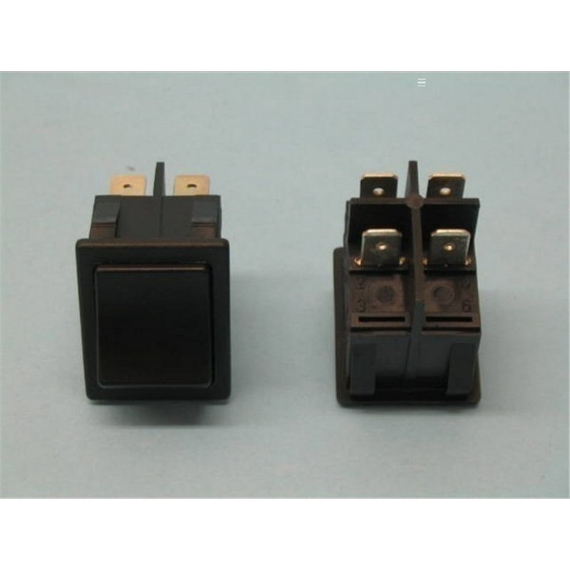 INTERRUPTOR BASCULANTE DOBLE NEGRO                