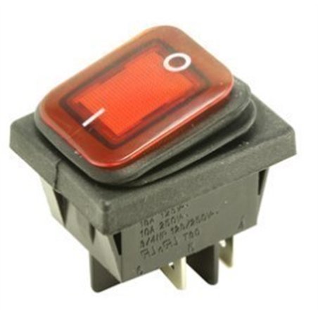 INTERRUPTOR BASCULANTE LUM. ROJO ESTANCO          
