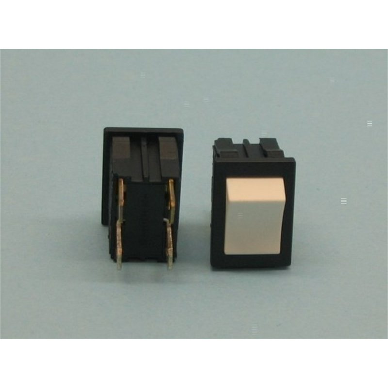 INTERRUPTOR BASCULANTE DOBLE MINI BLANCO          