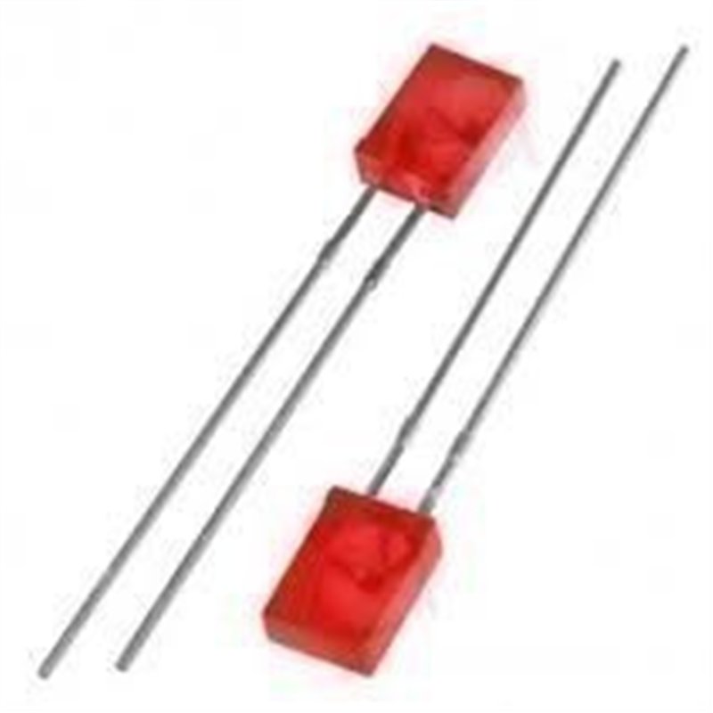 LED ROJO RECTANGULAR                              