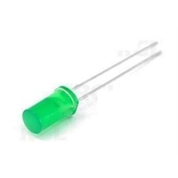 LED VERDE 5MM CILINDRICO                          