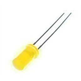 LED AMARILLO 3MM CILINDRICO                       