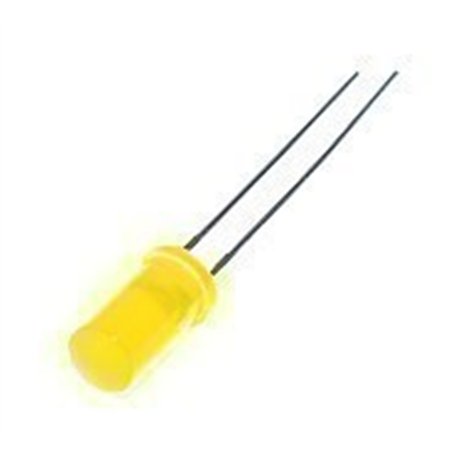 LED AMARILLO 3MM CILINDRICO                       