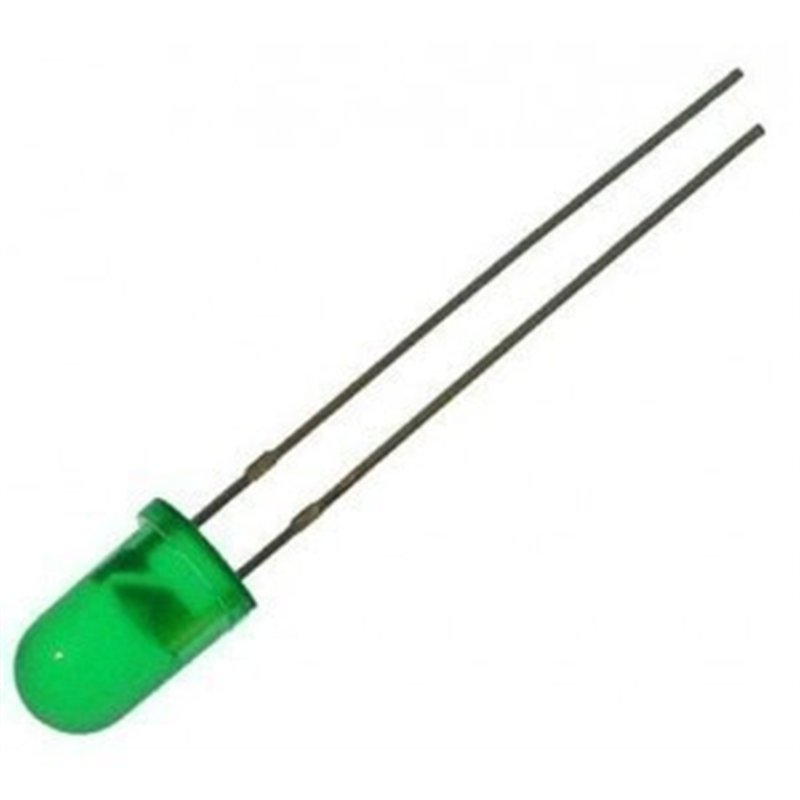 LED VERDE 5MM ALTA LUM. 20000mcd                  