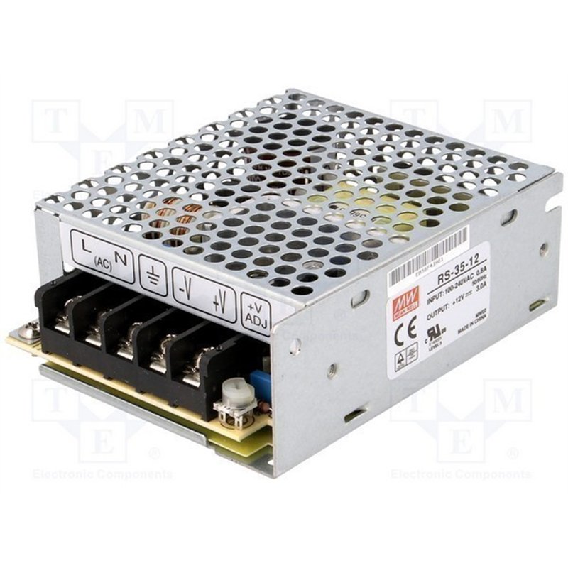 FUENTE INDUSTRIAL 12V 3A CONMUTADA                