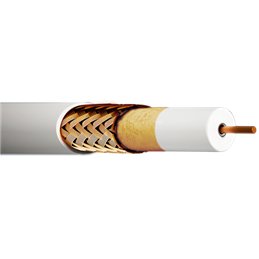 CABLE COAXIAL RG58 50 OHM MIL-C17 BLANCO          