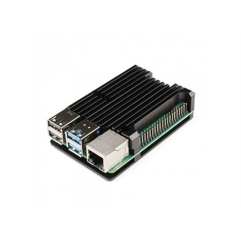 DISIPADOR DE ALUMINIO PARA RASPBERRY PI 4 NEGRO   