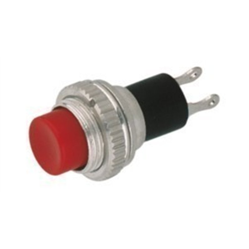 PULSADOR CERRADO ROJO 13MM                        