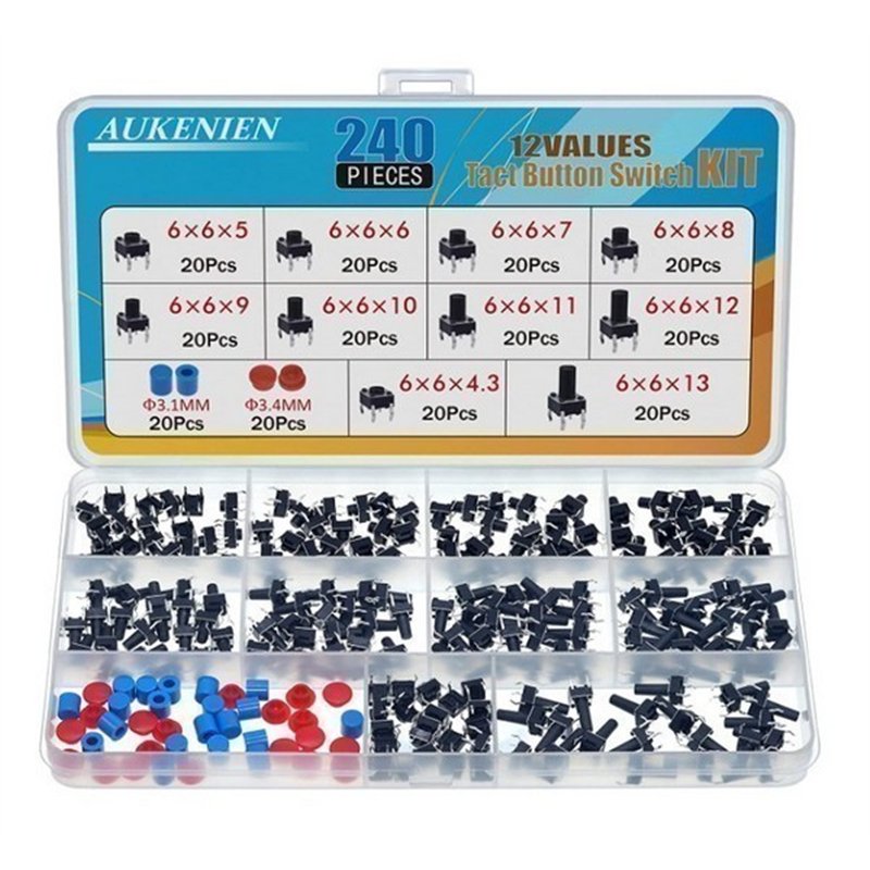 KIT PULSADORES 240 PIEZAS                         