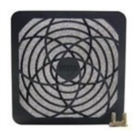 REJILLA VENTILADOR C/F NEGRO 92X92                