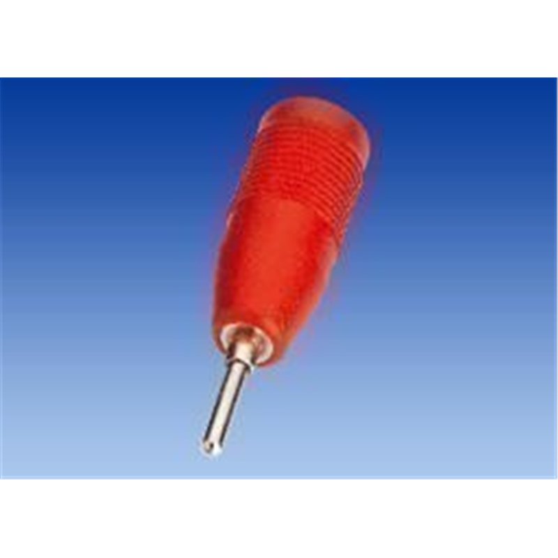 ADAPTADOR BANANA 2MM M/4MM H ROJO                 