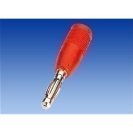 ADAPTADOR BANANA 4MM M/2MM H ROJO                 