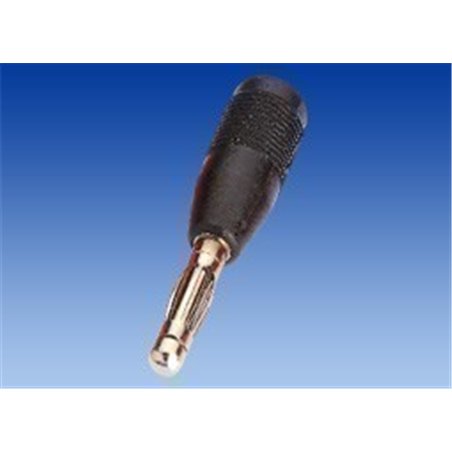 ADAPTADOR BANANA 4MM M/2MM H NEGRO                