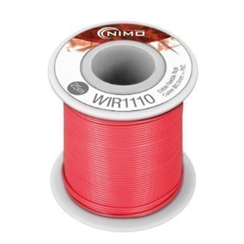 CABLE CONEX ROJO 0.25 ROLLO 25M                   
