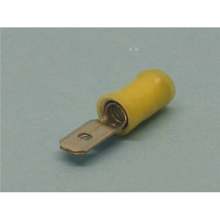TERMINAL AMARILLO FASTON M 6.3MM                  
