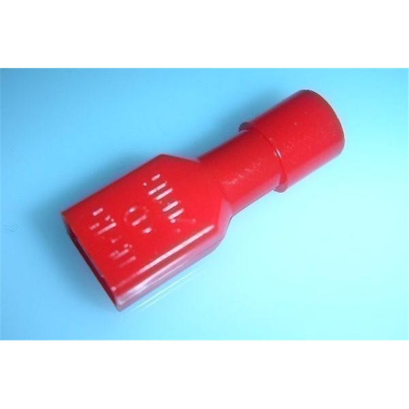 TERMINAL ROJO FASTON H 6.3MM AISL.                