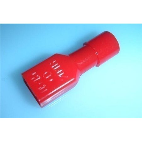 TERMINAL ROJO FASTON H 6.3MM AISL.                