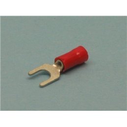 TERMINAL ROJO HORQUILLA 4MM                       