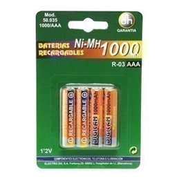 BATERIA RECARGABLE R03 (AAA) 1000mAH (B2)         