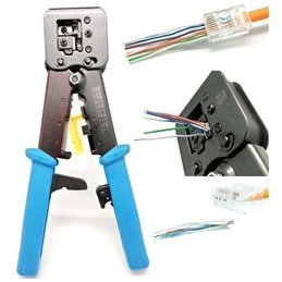 ALICATE RJ11/RJ12/RJ45 CABLE PASANTE              