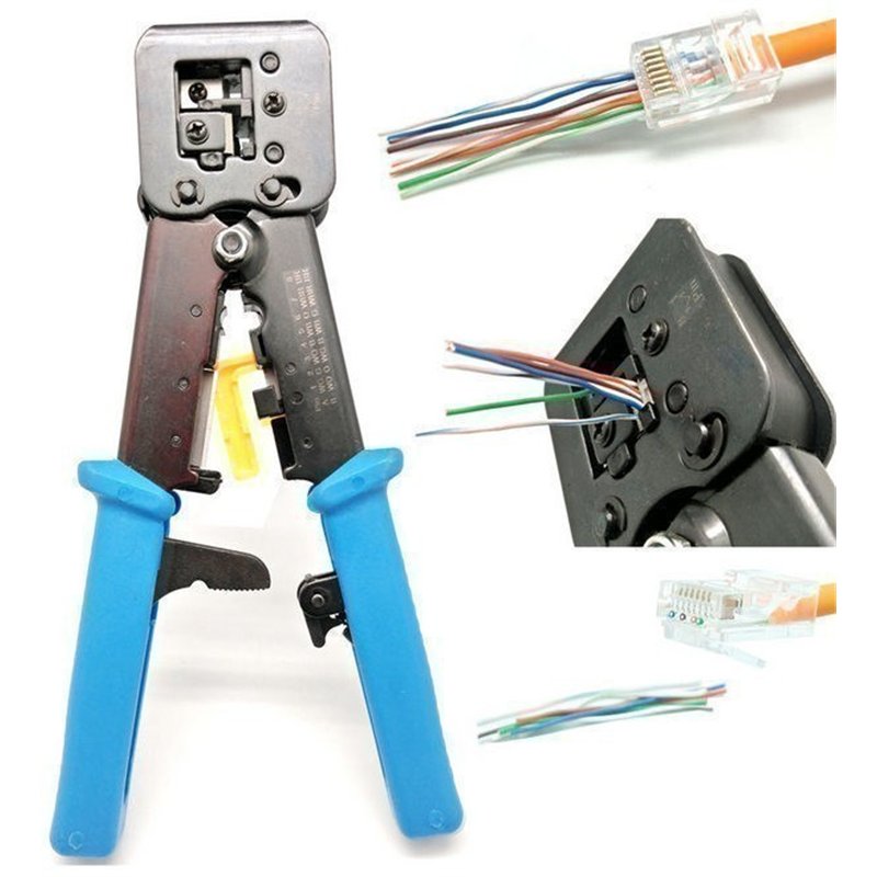 ALICATE RJ11/RJ12/RJ45 CABLE PASANTE              