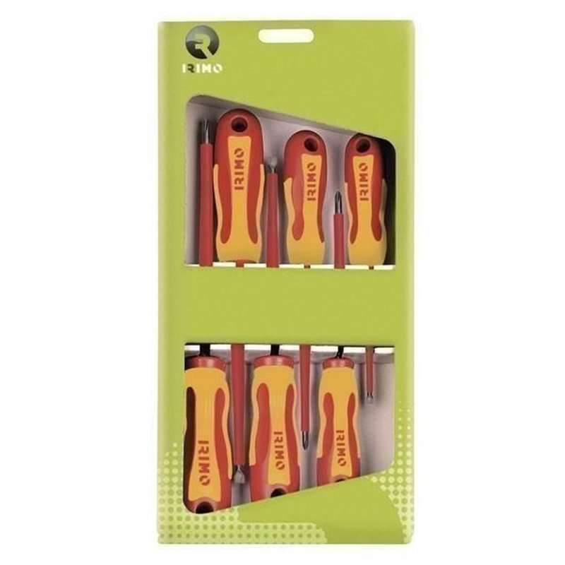 JUEGO DESTORNILLADOR 6 PIEZAS AISLADO IRIMO       