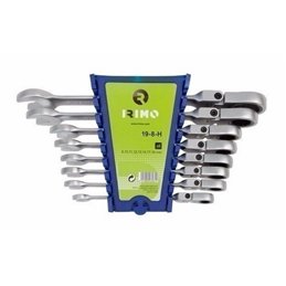 JUEGO LLAVES FIJAS COMBINADA ARTICULADA 8-19 IRIMO