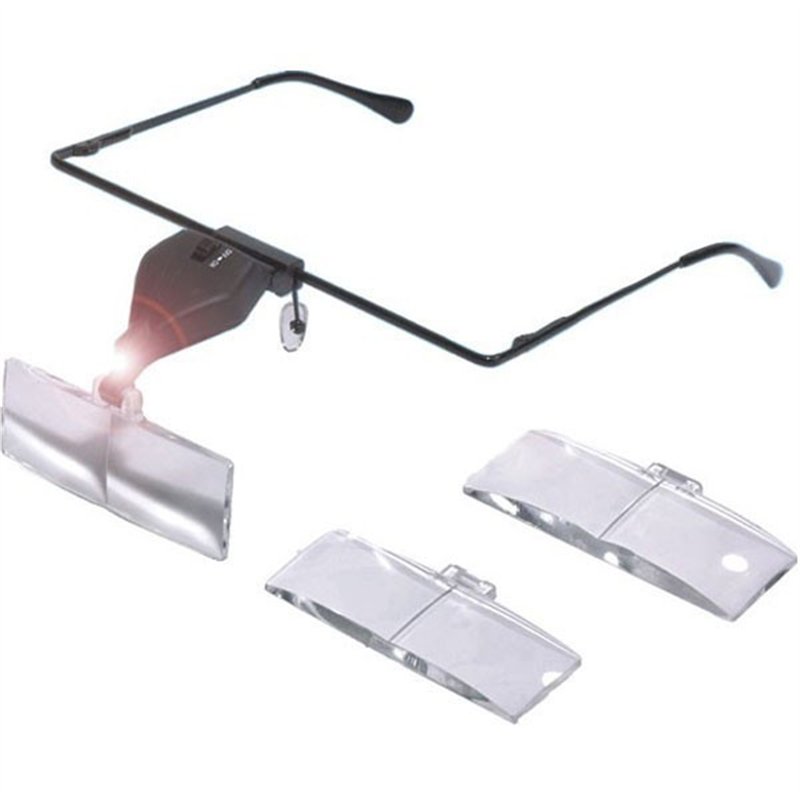 LUPA CON GAFAS Y LUZ                              