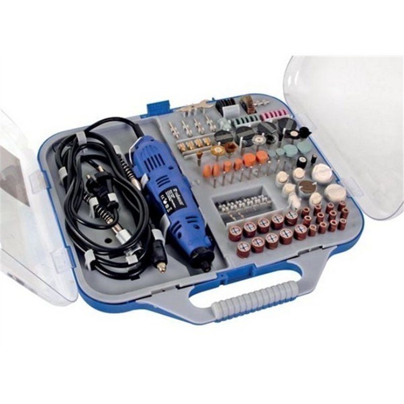 TALADRO 220V 130W CON 162 ACCESORIOS              