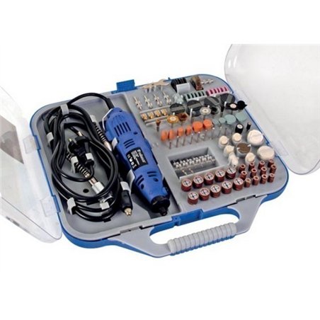 TALADRO 220V 130W CON 162 ACCESORIOS              