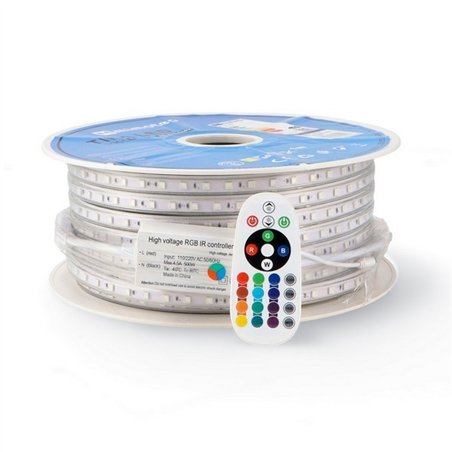 LED CINTA RGB 220V 5050 14.4W/m IP65 - 50MTS      