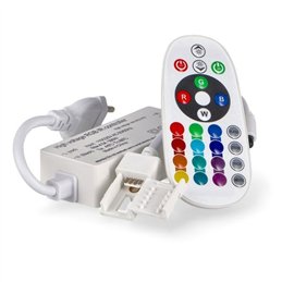 CONTROLADOR + MANDO LED RGB 230Vac                