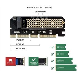ADAPTADOR PCI-E PARA DURO M.2 NVME SSD            