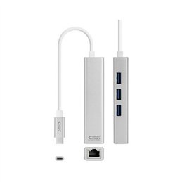 ADAPTADOR ETHERNET 10/100/1000 A USB TIPO-C + HUB 