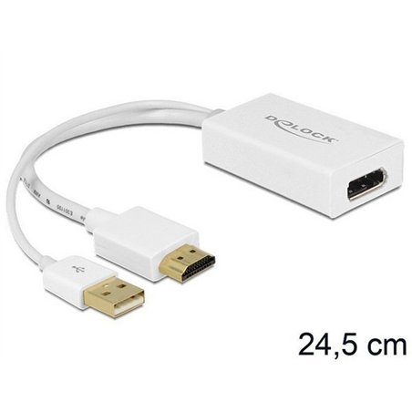 CONVERSOR HDMI-A MACHO A DISPLAYPORT HEMBRA       