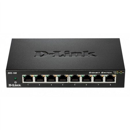 SWITCH 8 PORT DGS-108 10/100/1000 SOHO METAL      