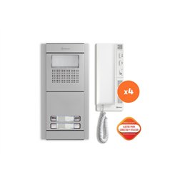 KIT PORTERO GOLMAR E5204/T 4 VIVIENDAS 2 HILOS    