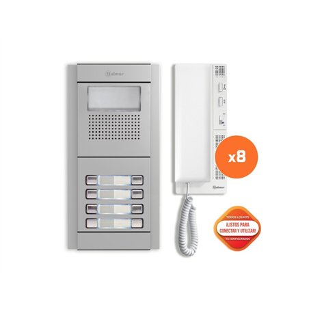 KIT PORTERO GOLMAR E5208/T 8 VIVIENDAS 2 HILOS    