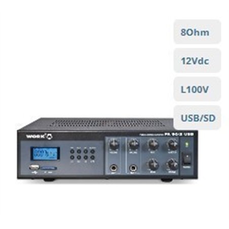 AMPLIFICADOR WORK PA 90/2 USB                     