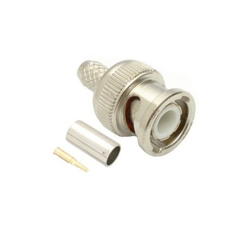 CONECTOR BNC M CRIMP 50R AMP                      