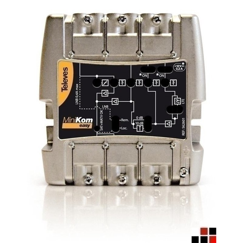 CENTRAL AMPLIFICADORA FM+BI+V+U+FI 5396 TELEVES   