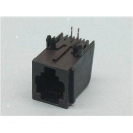 BASE RJ11 6/4V CI ACODADO                         