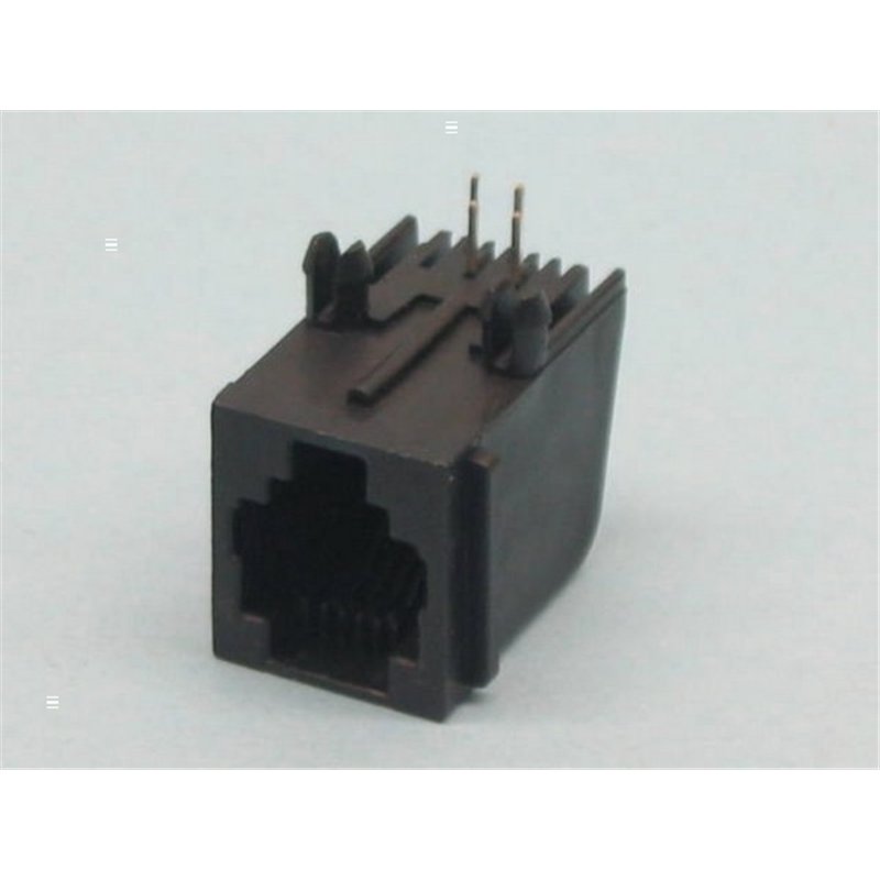 BASE RJ11 6/4V CI ACODADO                         