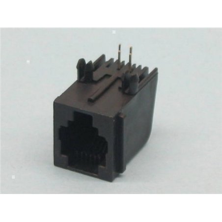 BASE RJ11 6/4V CI ACODADO                         