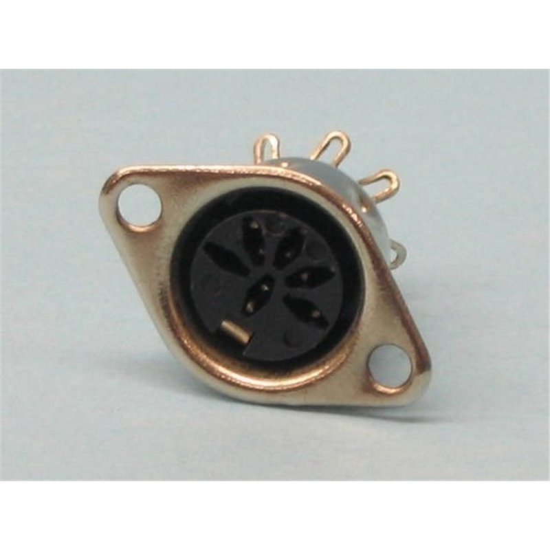 CONECTOR DIN 6P H BASE 45º                        