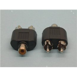 ADAPTADOR RCA H/2XRCA M                           